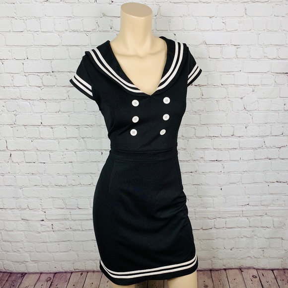 Hell Bunny Dresses & Skirts - HELL BUNNY Vixen VLV Pin Up Sailor Dress XL